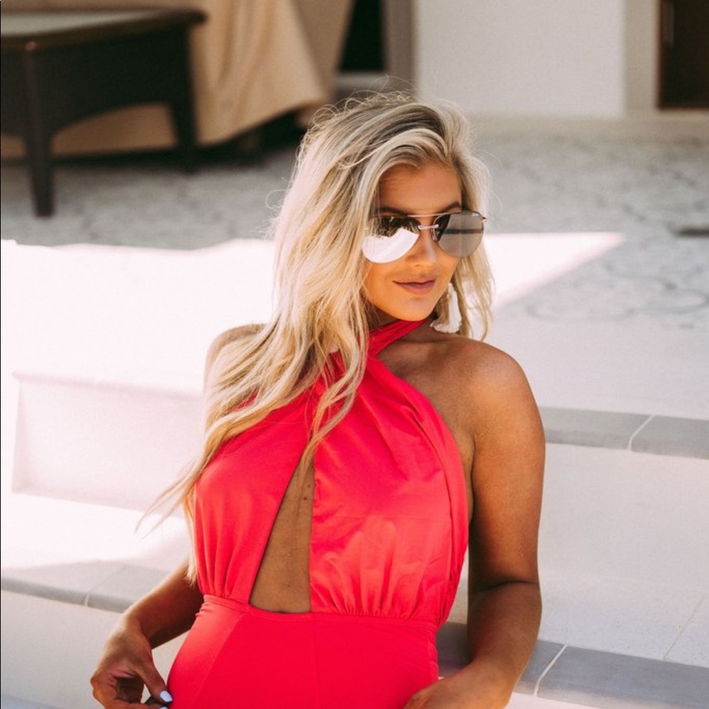 Crisscross Halter Bodysuit